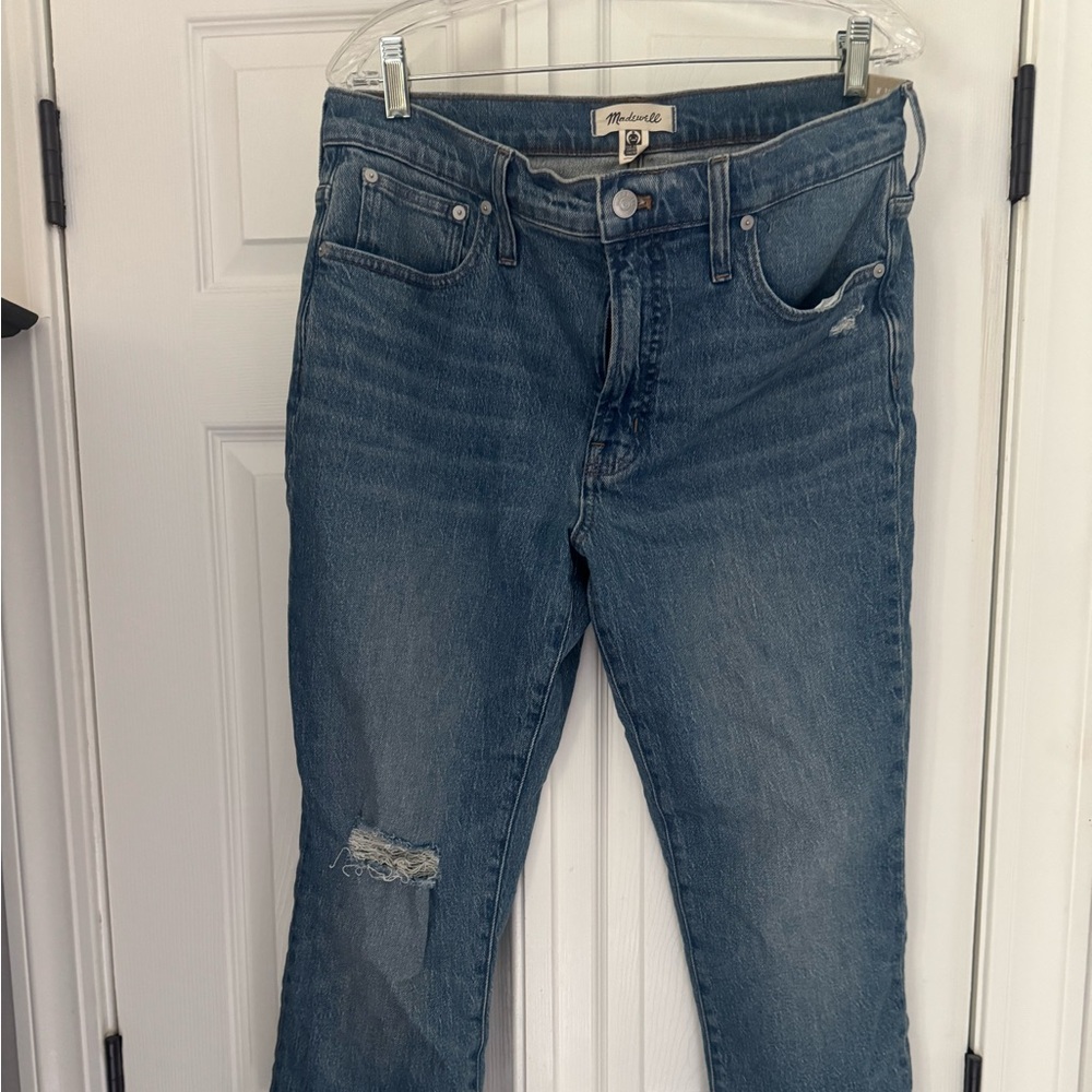 Madewell Women's Slim Straight Gray Jeans